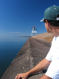 A Lighthouse along the North Shore, it was just such a beautiful place
