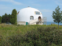 A cool house we saw as we drove along Lake Michigan