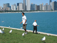 But then she just walked away when i was done - and i was left holding the dripping bird shit napkin - Damn!