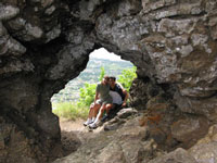 Lava tube on top the sleeping giant