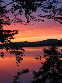 This was the view from our stealth campsite in the Adirondacks