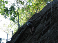 Mark getting ready to tackle the roof