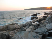 Watching the sunset in Acadia