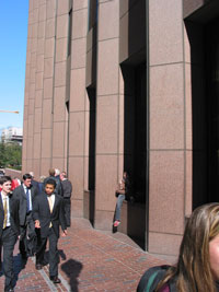 Natty in the shadows people watching