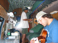Kickin it in the van