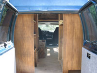 Staining the back cabinets