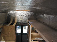 The Surfboard shelf attached to rear storage