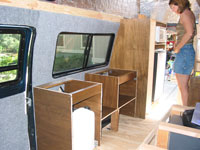 another view of Kitchen cabinet without the countertop