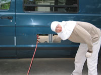 Look ma - a hole in the van