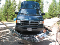 One of the good campsites we got in YNP - this one was at Norris Campground